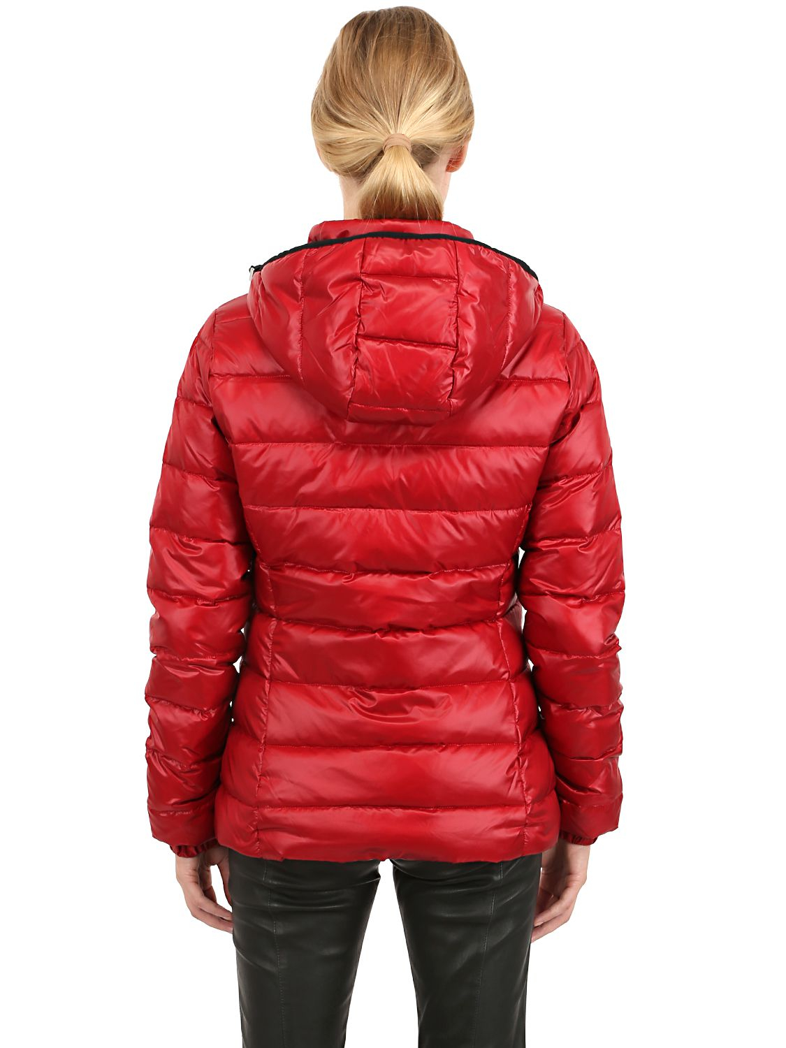 Rossignol Carolina Shiny Nylon Down Jacket in Red | Lyst