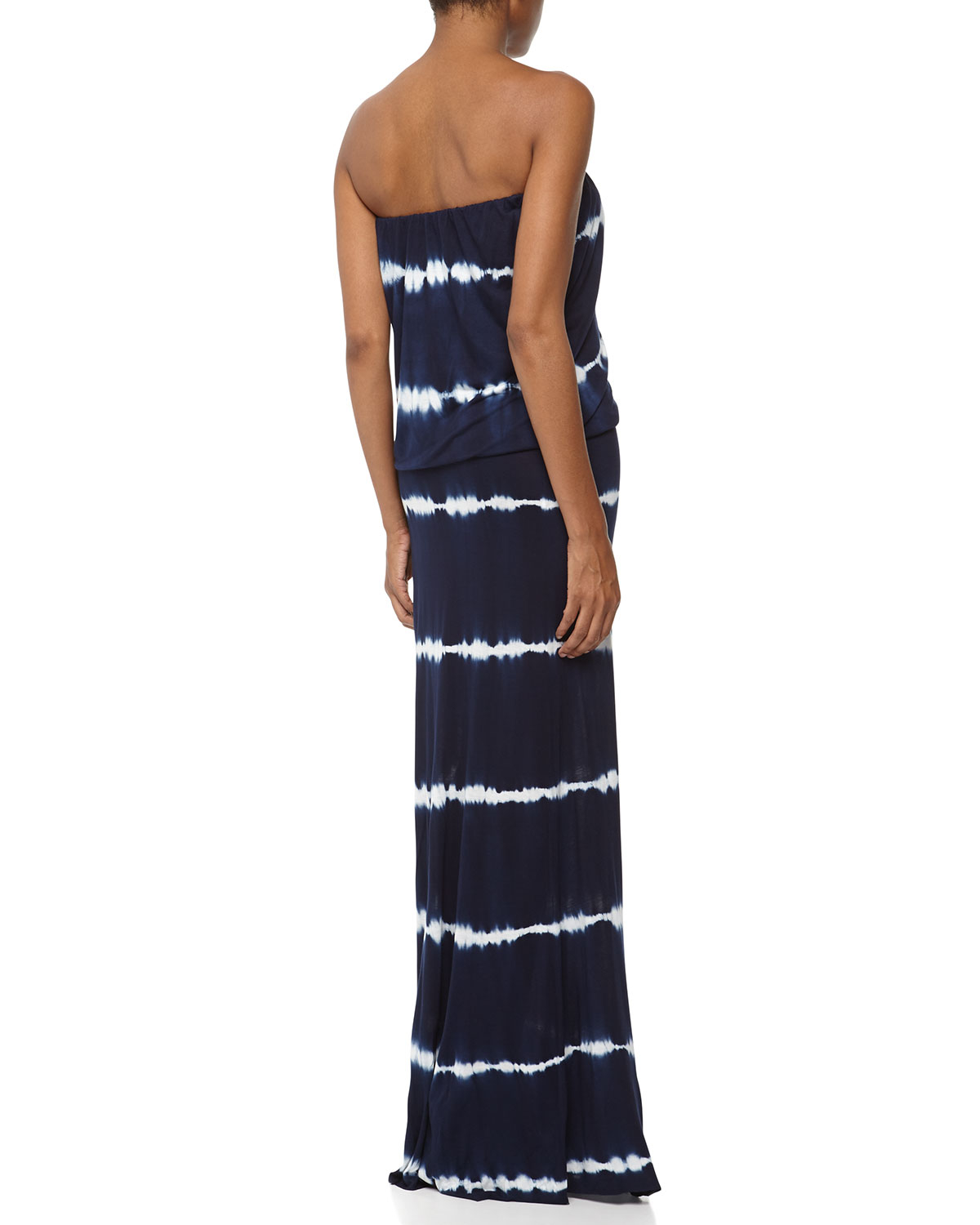 Lyst - Young Fabulous & Broke Sydney Strapless Tie Dye Striped Maxi ...