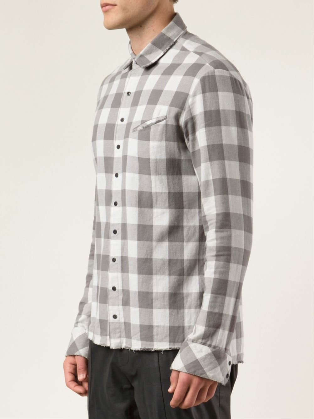 dark grey flannel shirt