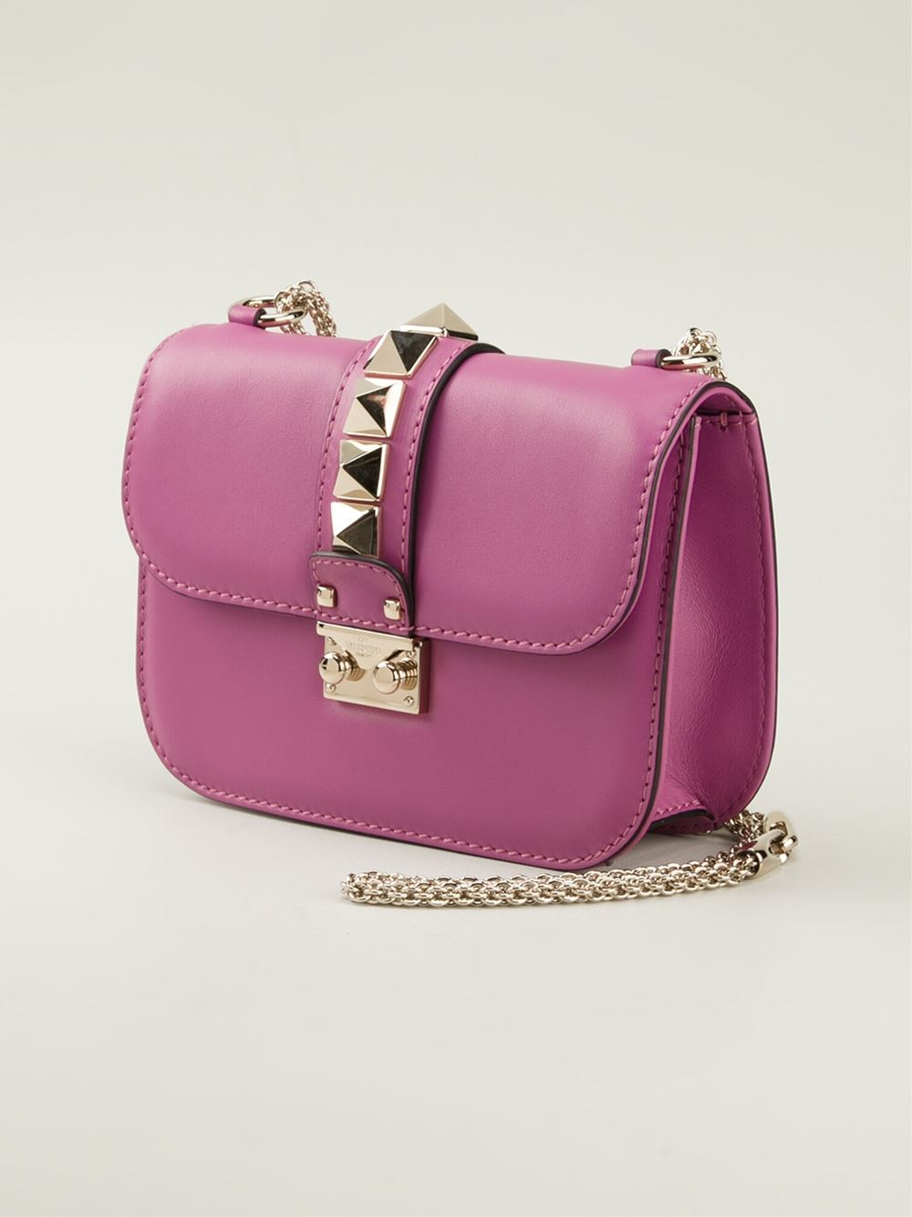 Lyst - Valentino 'Glam Lock' Shoulder Bag in Purple