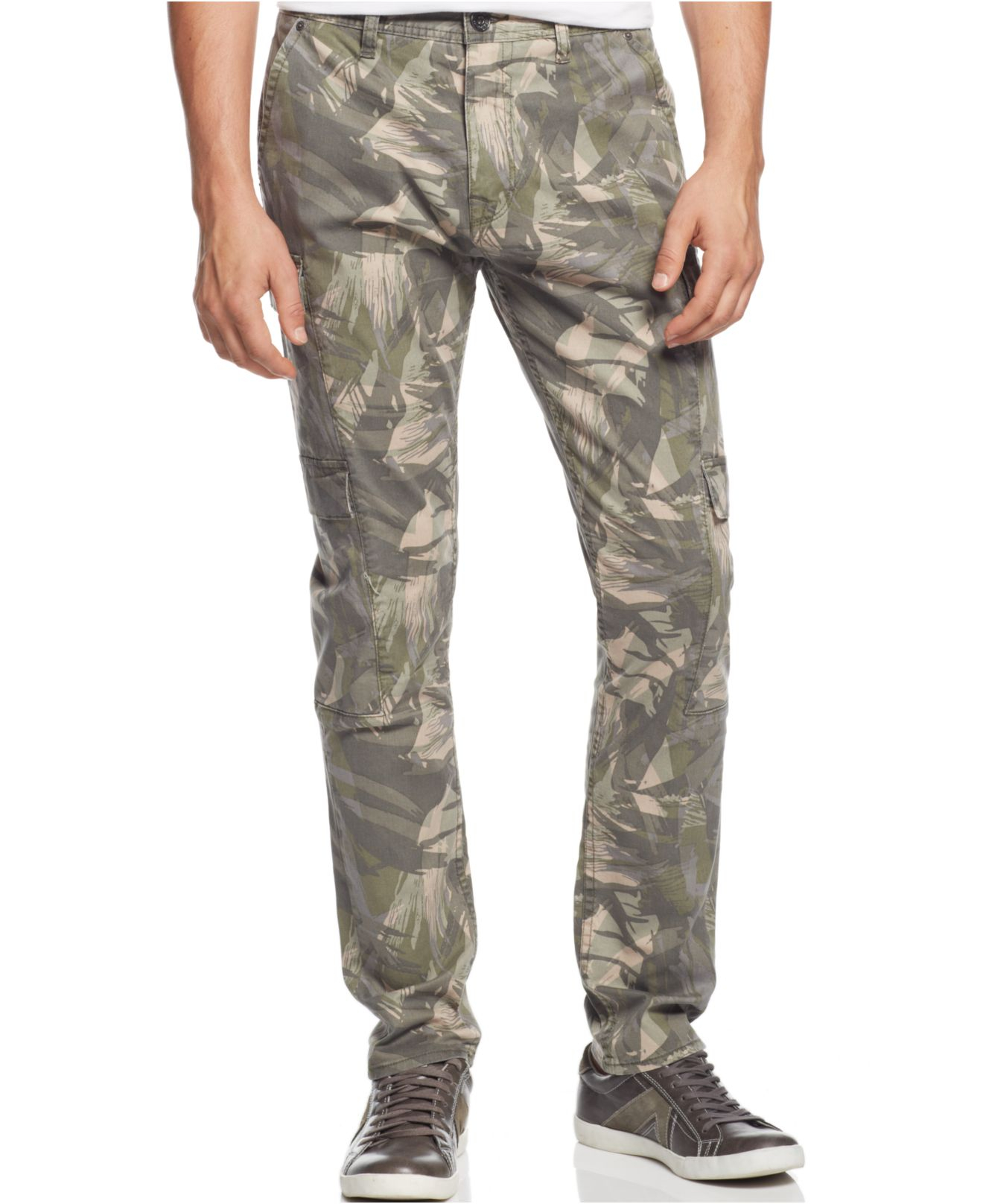 Lyst - Guess Sunset Heights Camo Cargo Pants in Green for Men