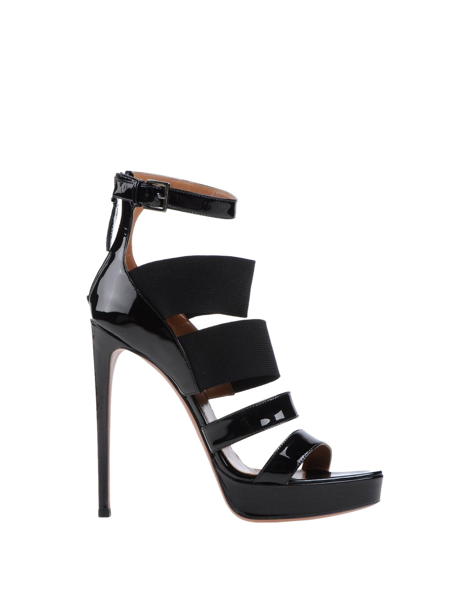 Alaïa High-Heel Multi-Strap Platform Sandals in Black | Lyst