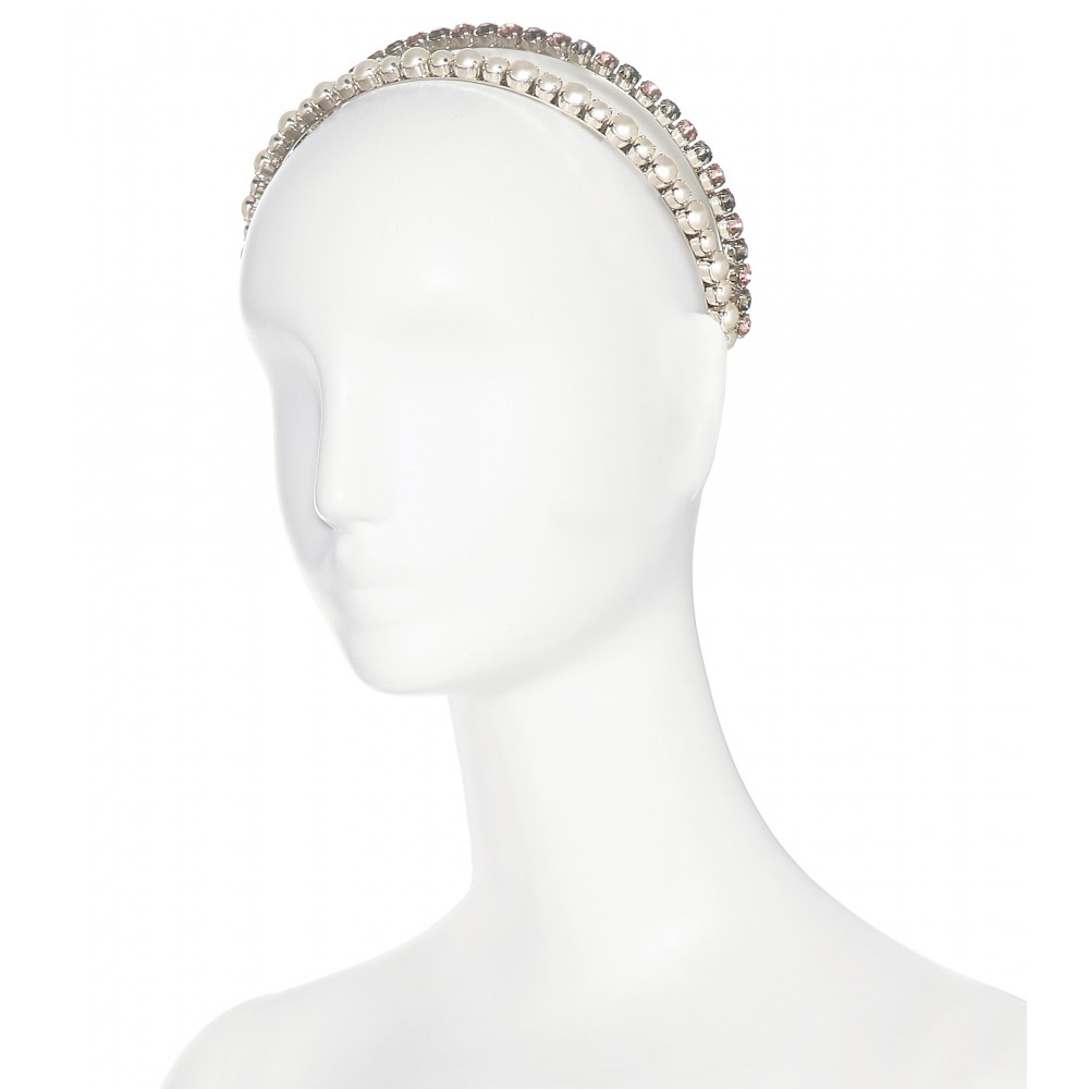 Lyst Miu Miu Crystalembellished Headband