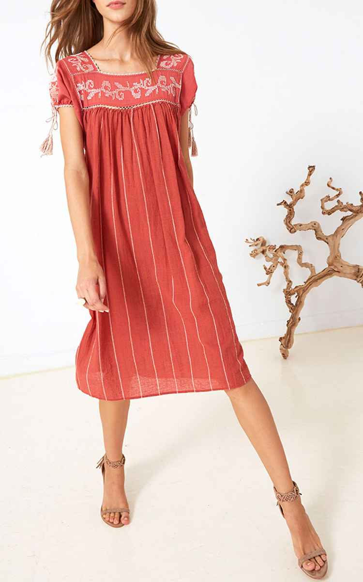 Lyst Ulla Johnson Violeta Dress In Red
