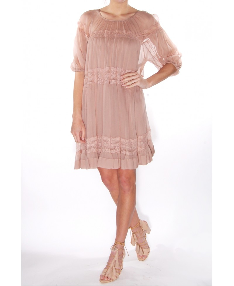 N°21 Blush Peasant Dress in Pink Lyst