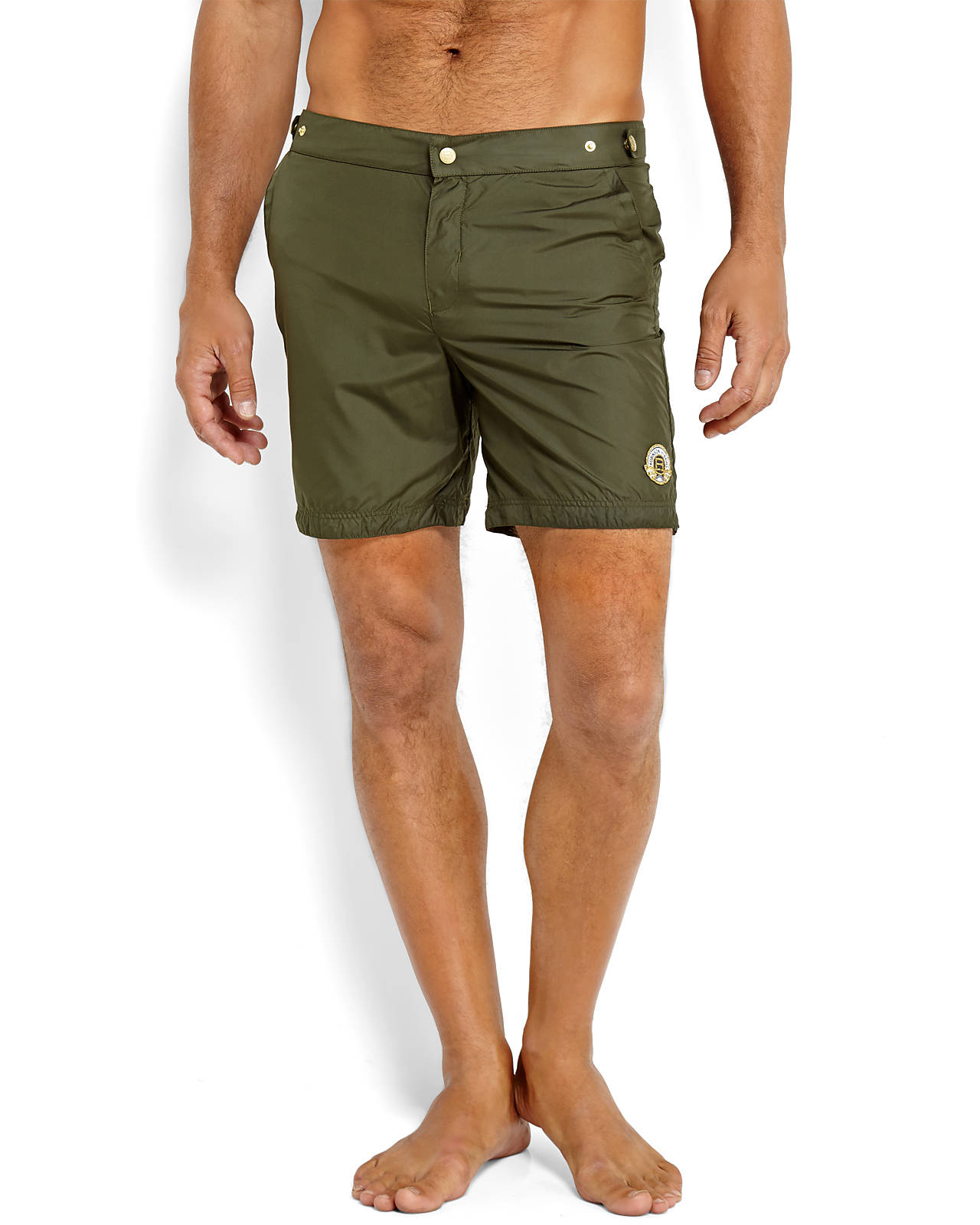 Robinson les bains Olive Tech Swim Trunks in Green for Men (Olive) Lyst