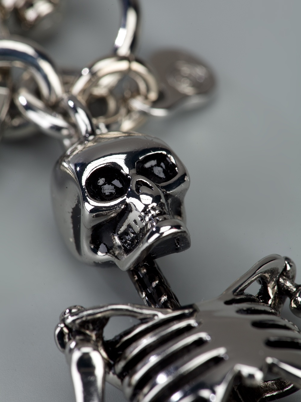 Lyst Alexander Mcqueen Skeleton Key Ring in Metallic for Men