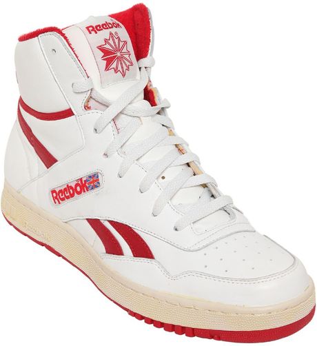 Reebok 90 Replica Basketball Sneakers in White for Men (white/red) | Lyst