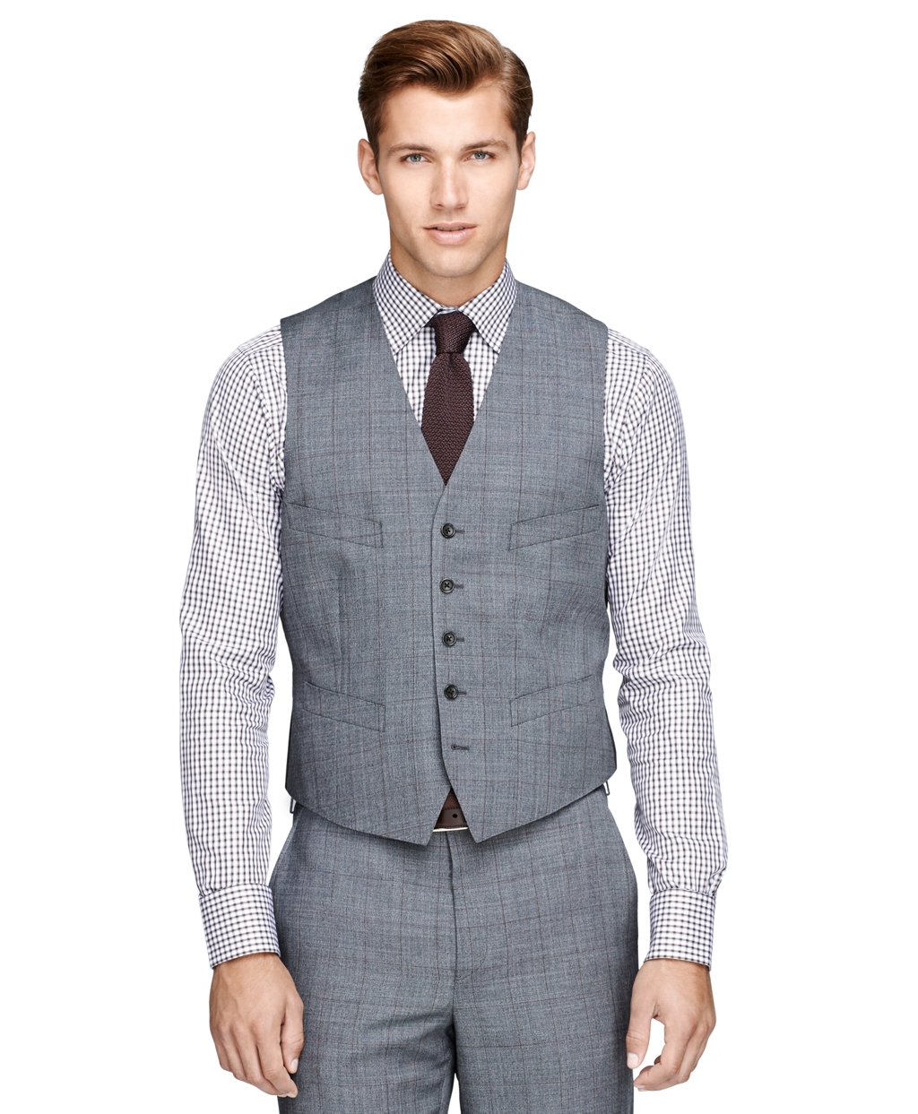 Brooks brothers Regent Fit Three-piece Sharkskin Deco 1818 Suit in Gray ...