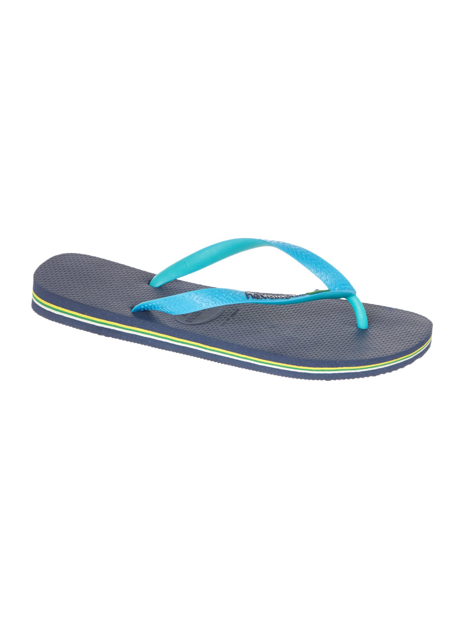 Havaianas Brazil Mix Flag Logo Flip Flops in Blue for Men | Lyst