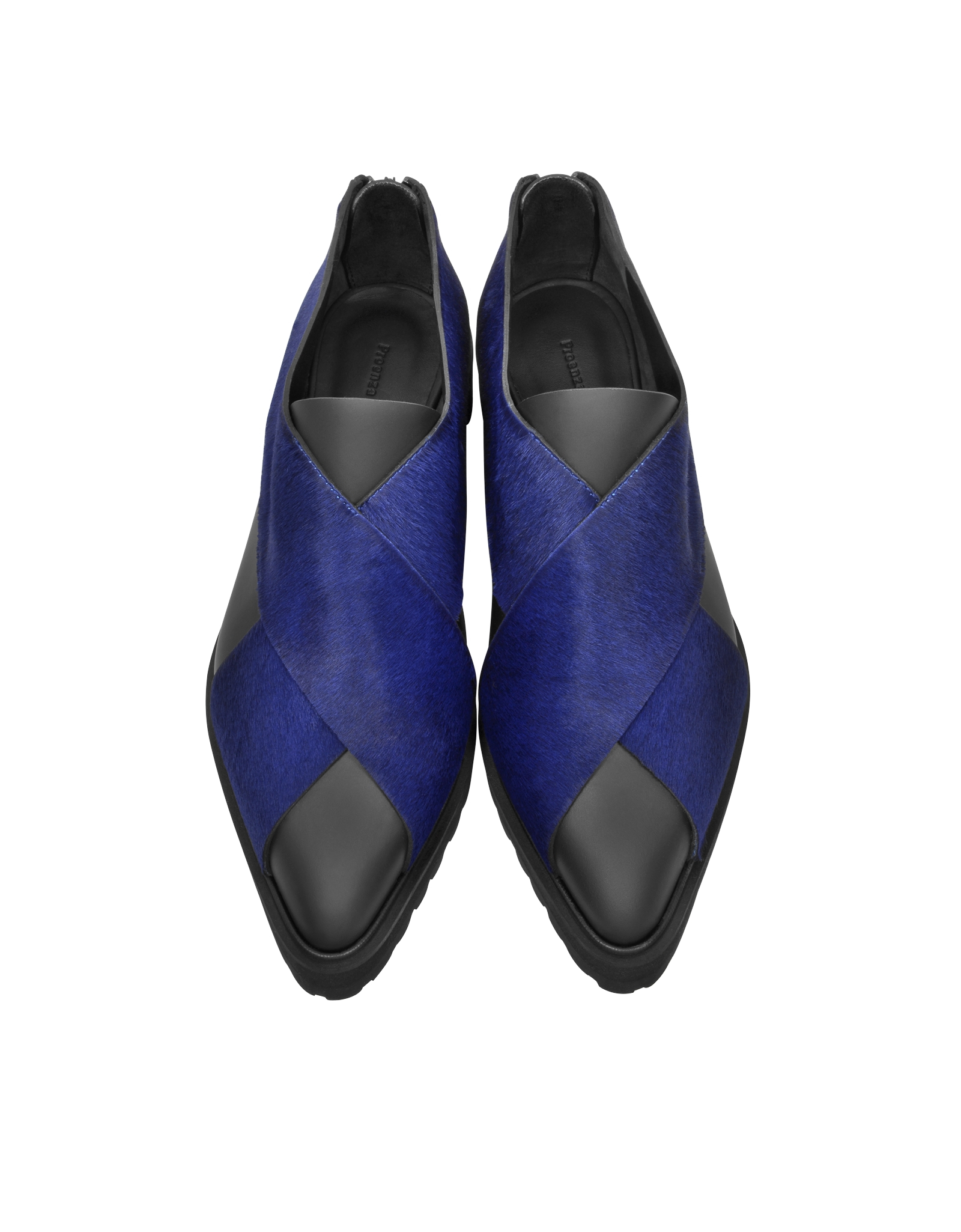 Blue Leather Fribge Shoe Blue Leather Fribge Shoe