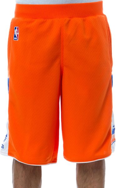 Adidas The New York Knicks Mesh Shorts in Orange for Men | Lyst