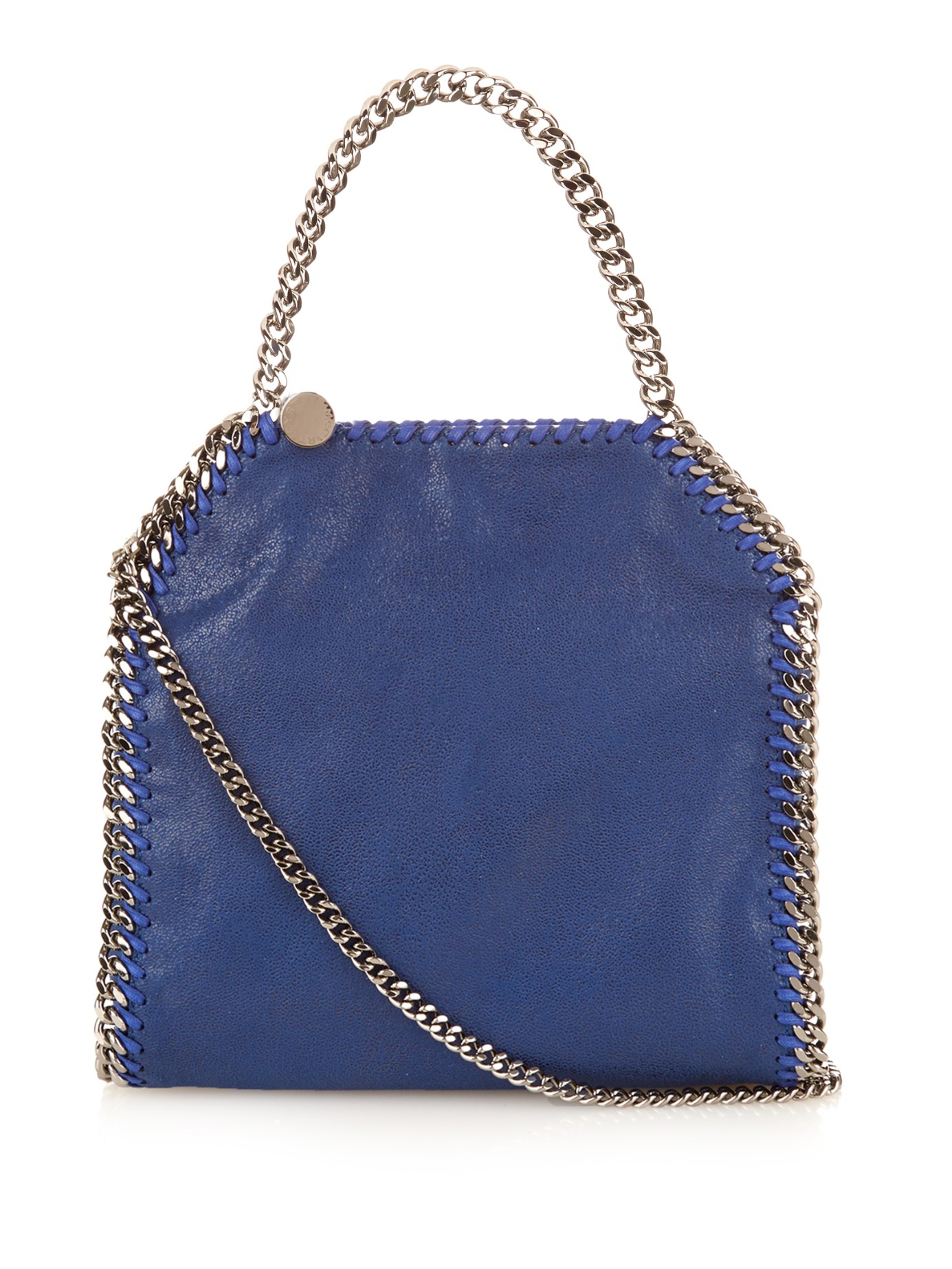 Lyst - Stella Mccartney Falabella Mini Faux-suede Cross-body Bag in Blue