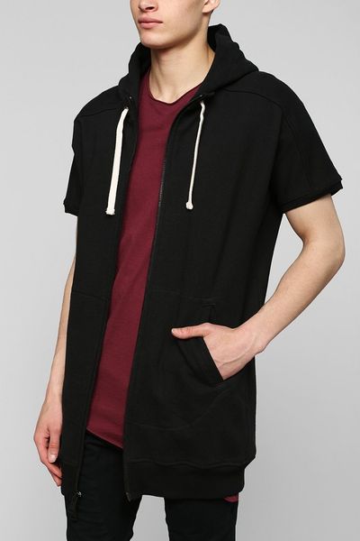 Drifter Magnus Shortsleeve Zipup Hoodie Sweatshirt in Black for Men | Lyst