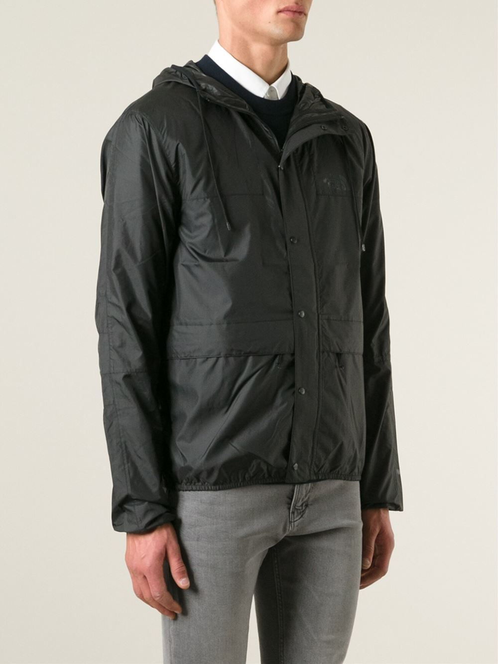 Lyst - The North Face Hooded Windbreaker Jacket in Black for Men