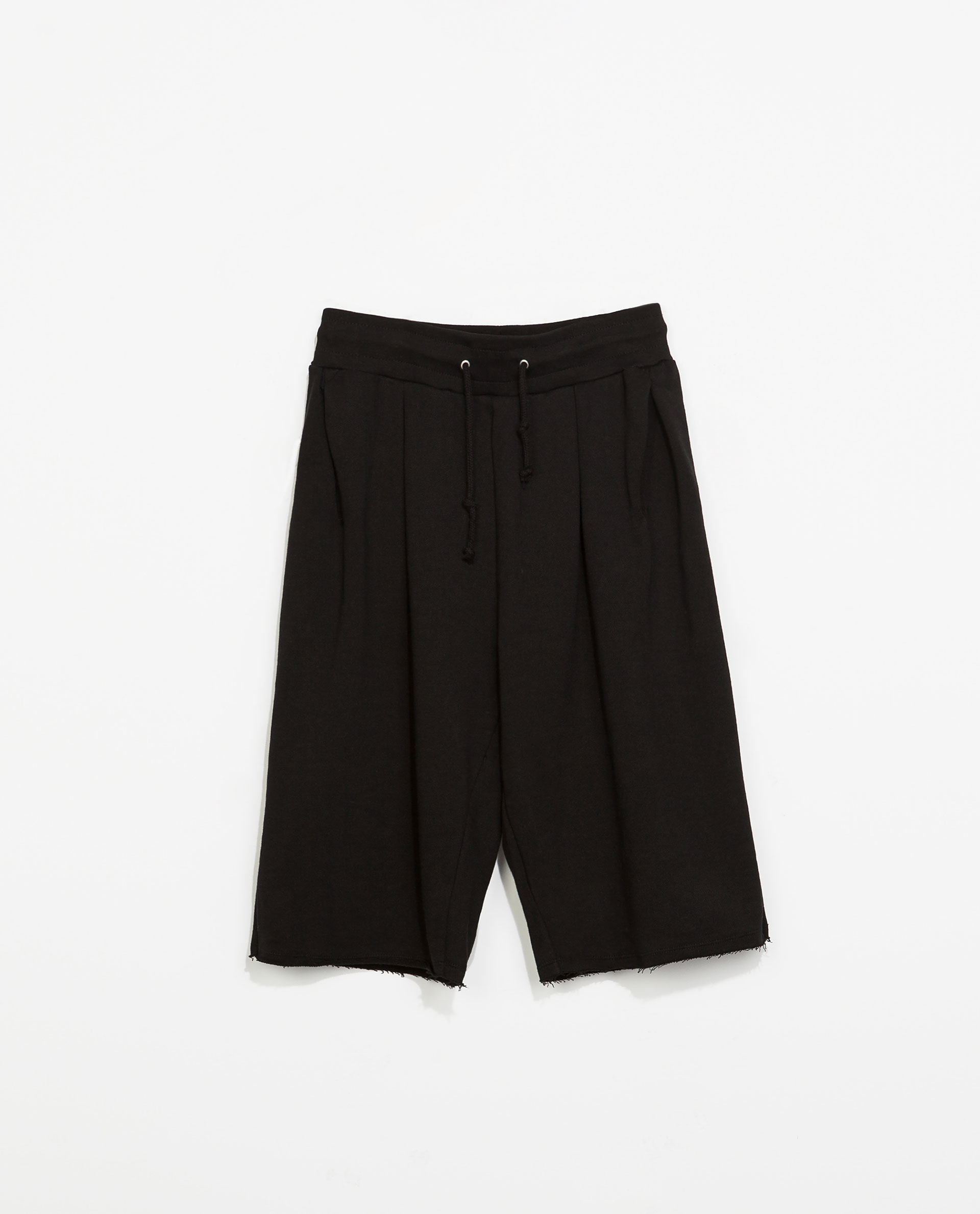Zara Oversize Bermuda Shorts in Black for Men | Lyst