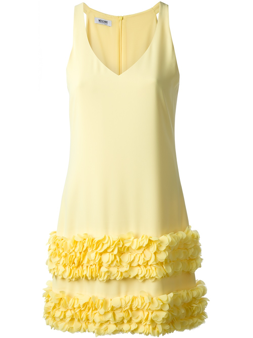 Moschino cheap and chic yellow ruffle dress. Moschino cheap and chic yellow ruffle dress.