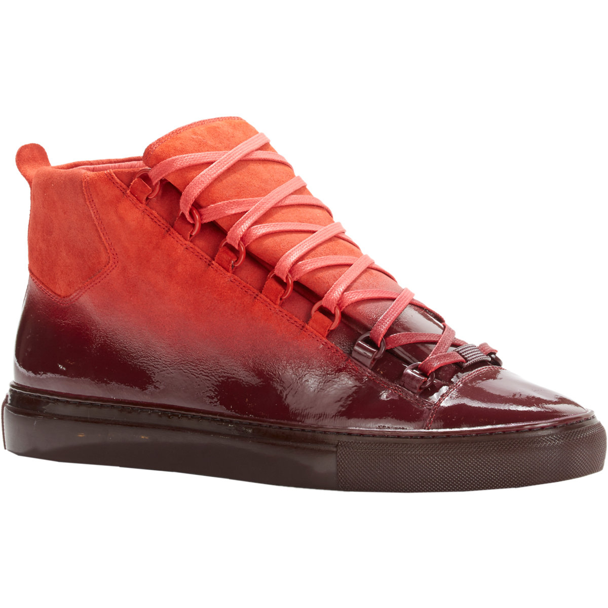 balenciaga arena red suede