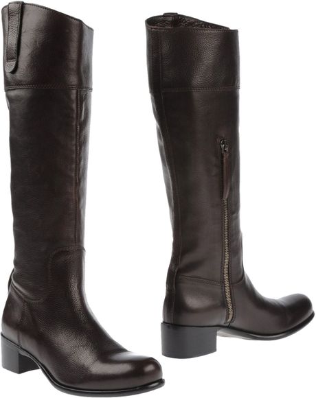 Miu Miu Boots in Brown (Dark brown) | Lyst