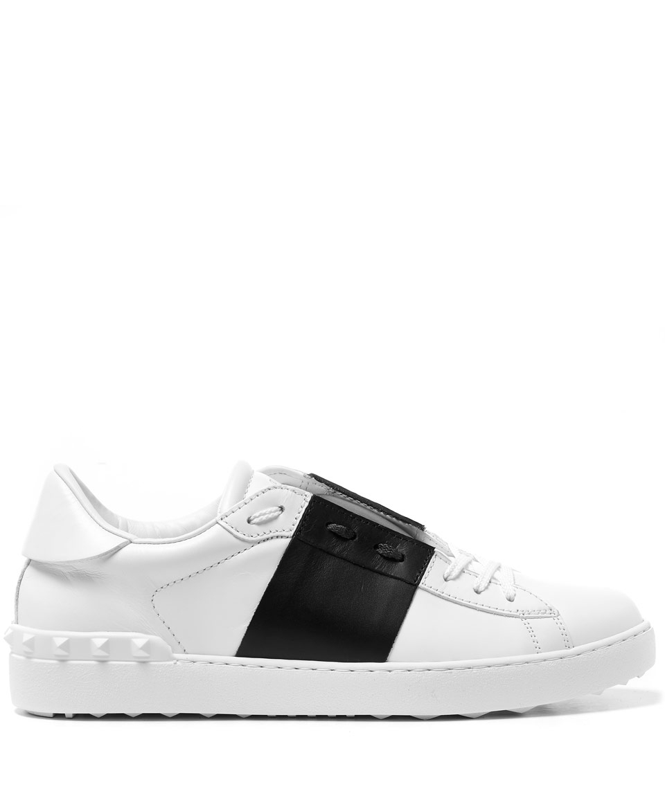 black and white valentino trainers