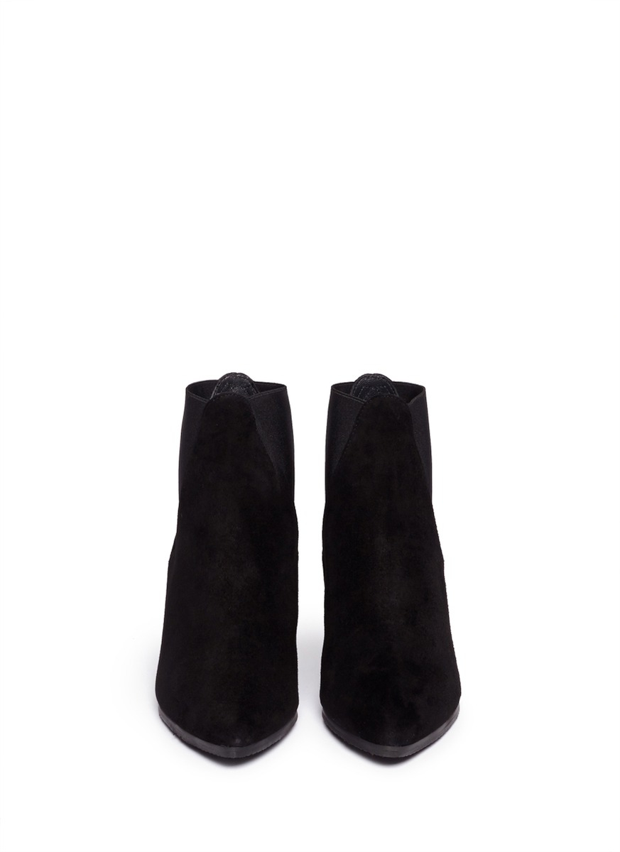 stuart weitzman laine suede chelsea boots