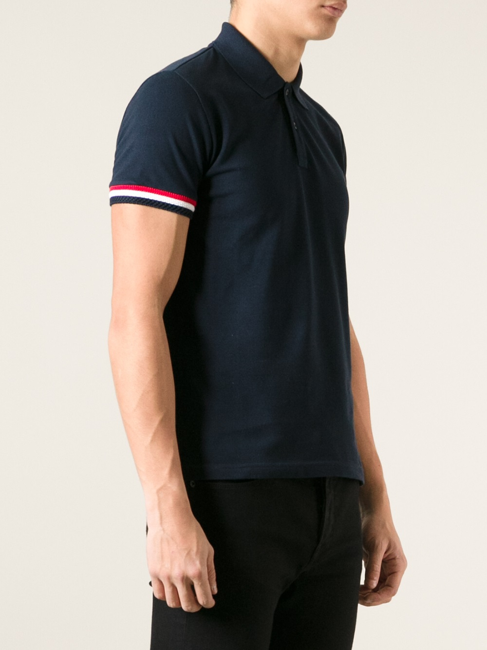 Lyst - Moncler Gamme Bleu Logo Polo Shirt in Blue for Men