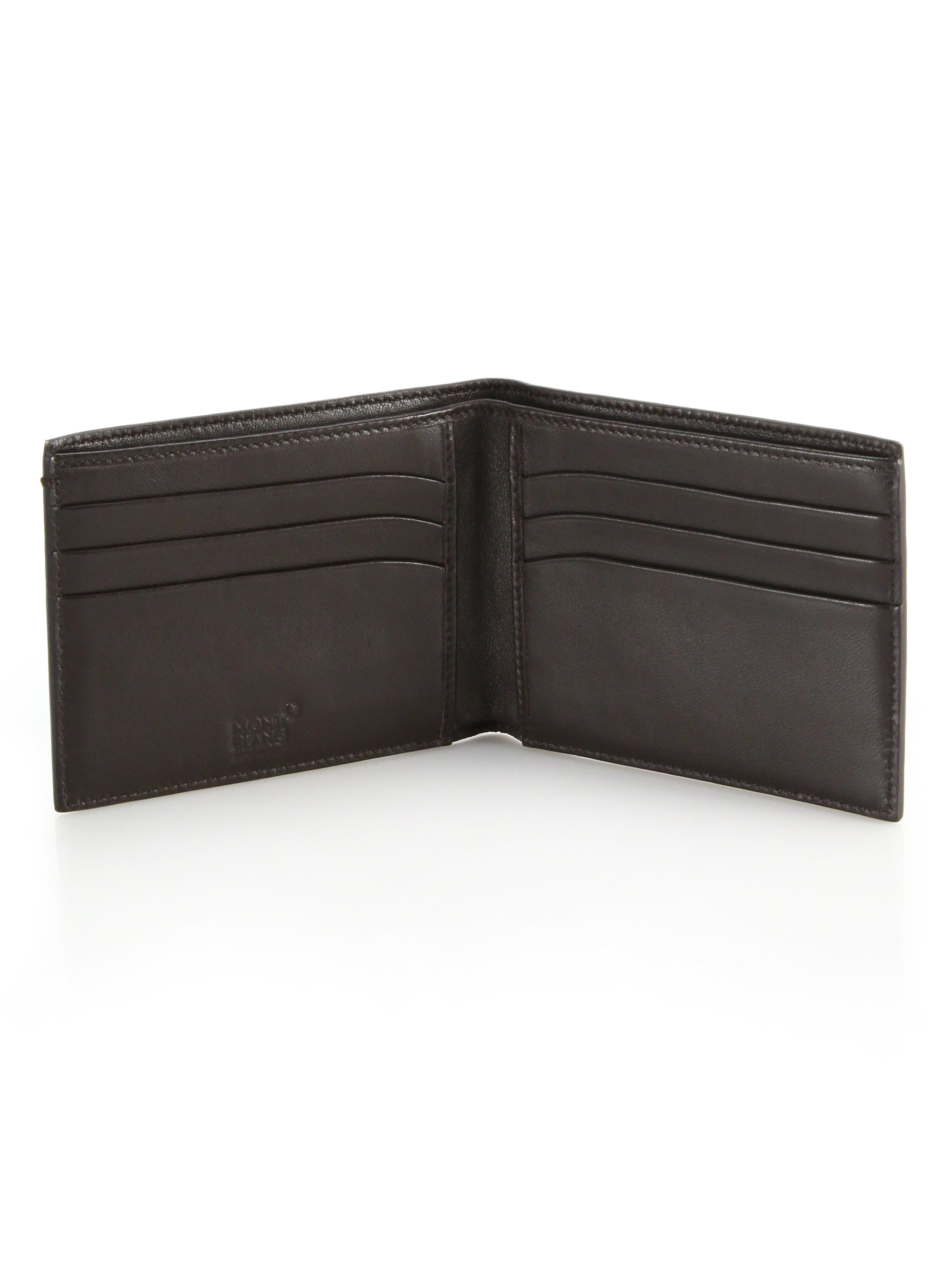 Lyst - Montblanc Italian Leather Wallet in Brown for Men