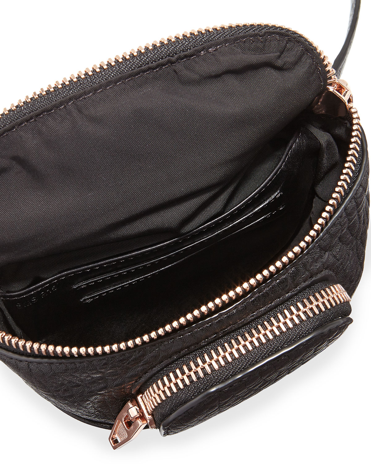Lyst - Alexander Wang Dumbo Pebbled-Leather Belt Bag in Black