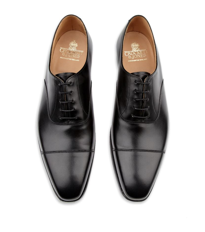 Crockett and jones Hallam Derby Shoe in Black for Men | Lyst