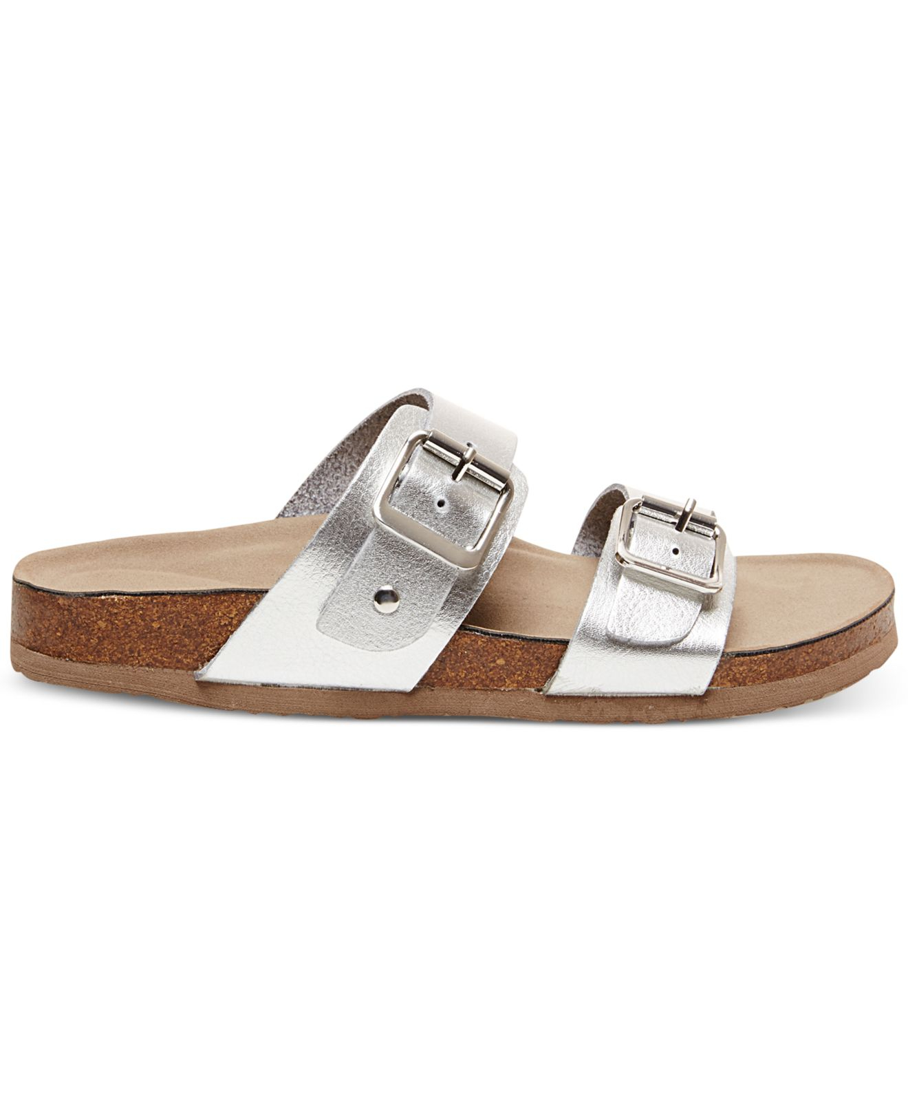 Madden girl Brando Footbed Sandals in Metallic Lyst