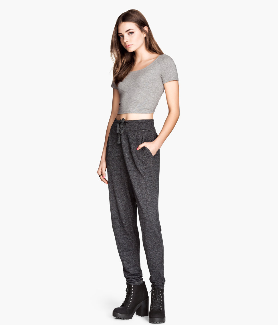 h&m black sweatpants