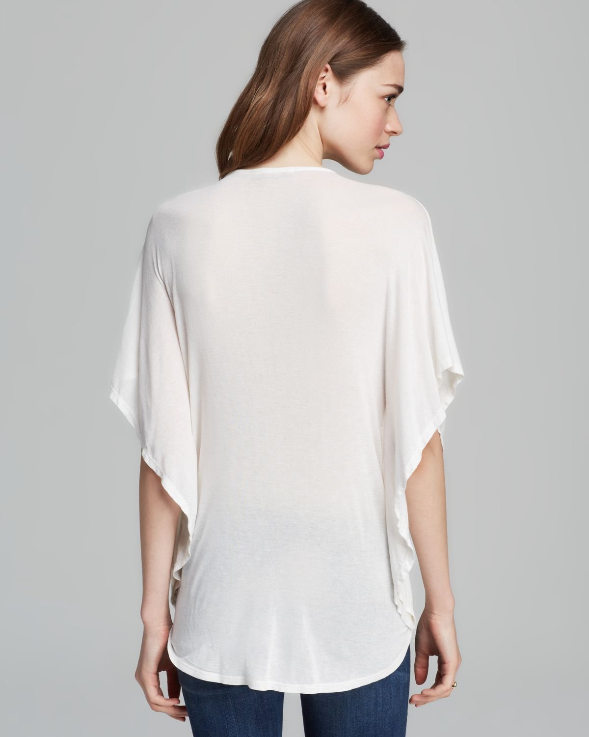 Ella moss Top - Icon Drape in White (Natural) | Lyst