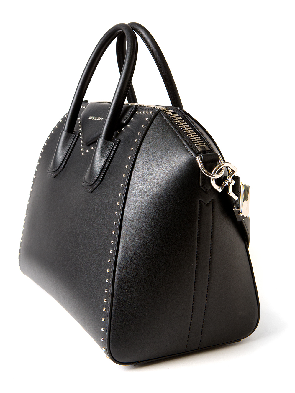 Lyst - Givenchy Antigona Medium Studded Tote in Black