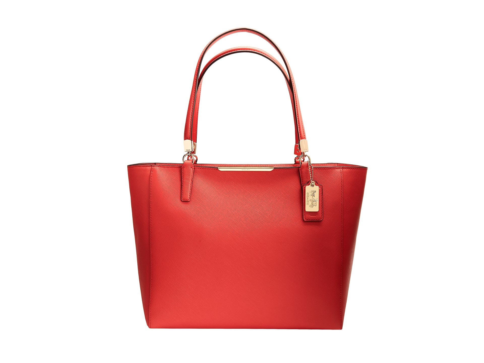 coach red canvas bag