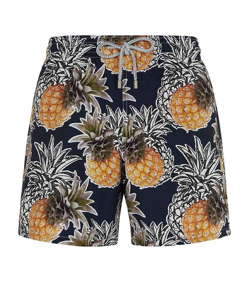 Vilebrequin Moorea Pineapple Swim Shorts in Blue for Men | Lyst