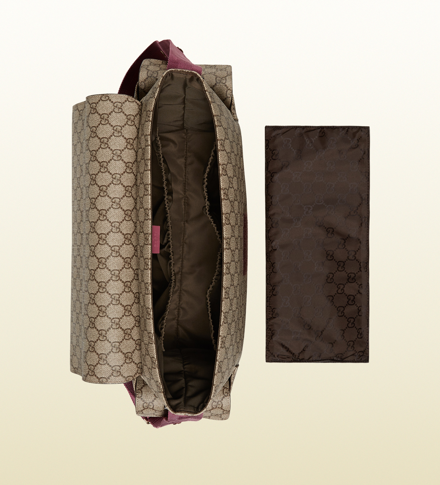 Lyst - Gucci Gg Supreme Canvas Diaper Bag in Natural
