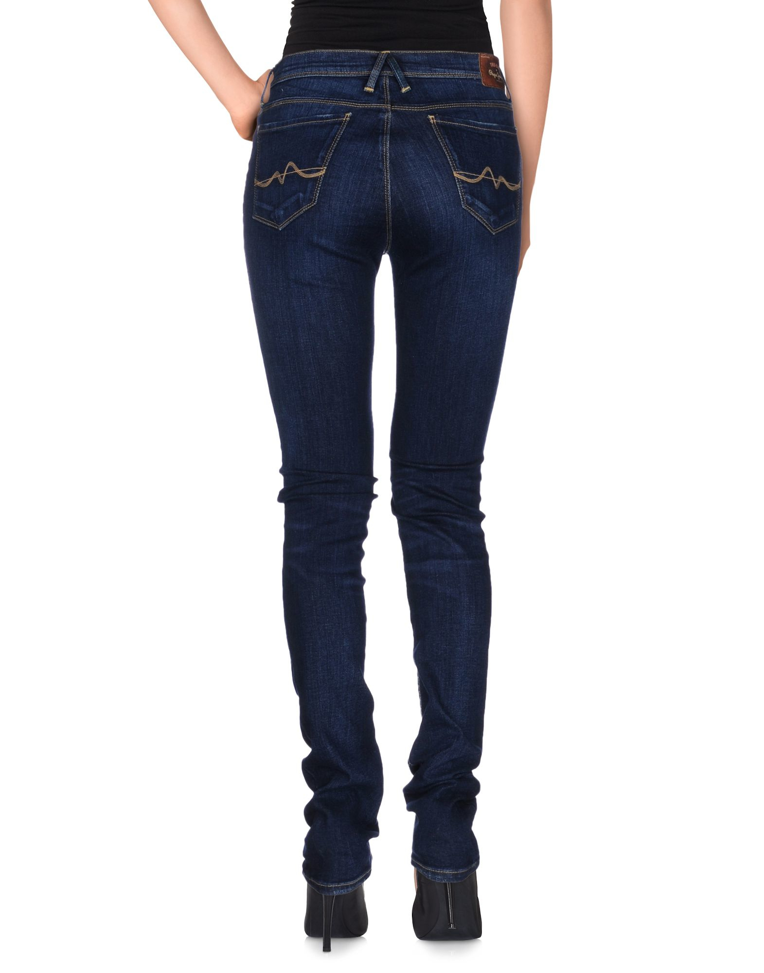 Lyst - Pepe Jeans Denim Trousers in Blue