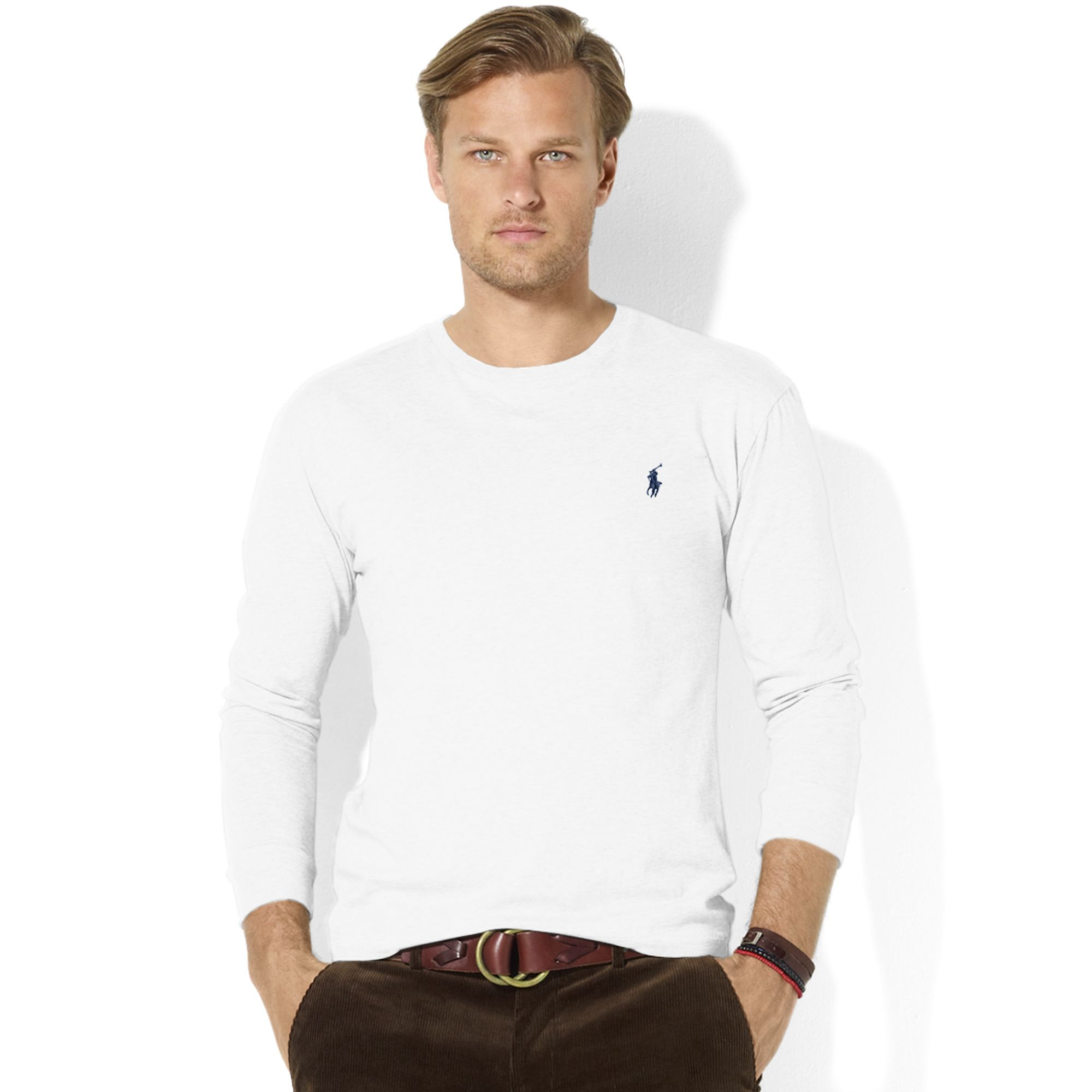 polo ralph lauren long sleeve v neck t shirt