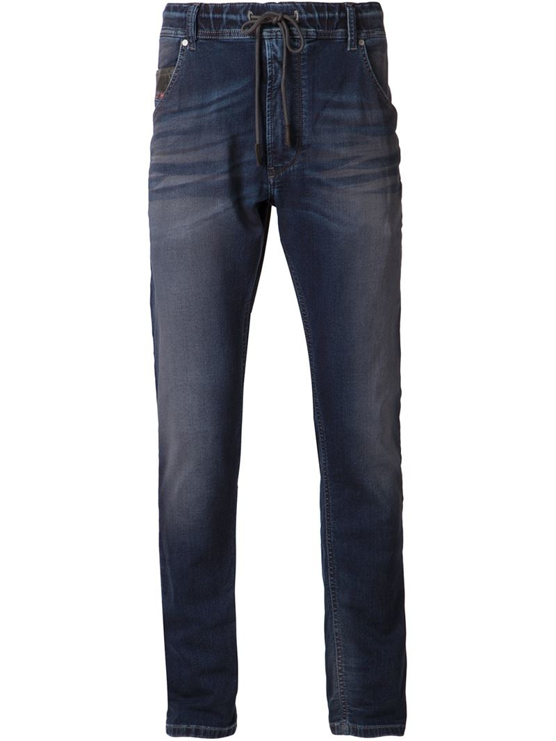 Diesel 'krooley' Reflective Jogg Jeans in Blue for Men | Lyst