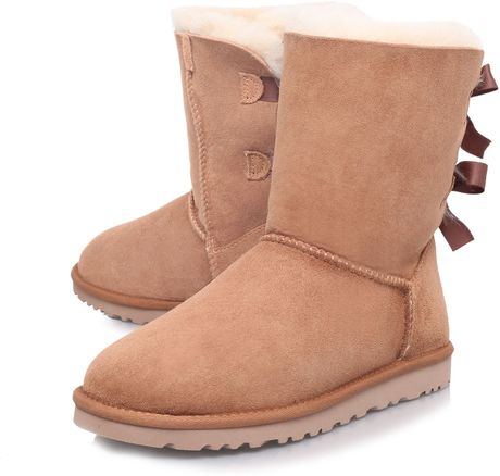 brown uggs with bows