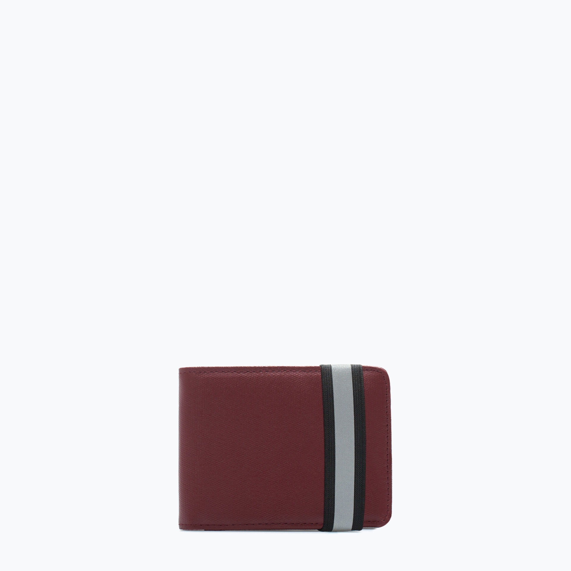 Zara Wallet With Elastic Band in Red for Men Lyst