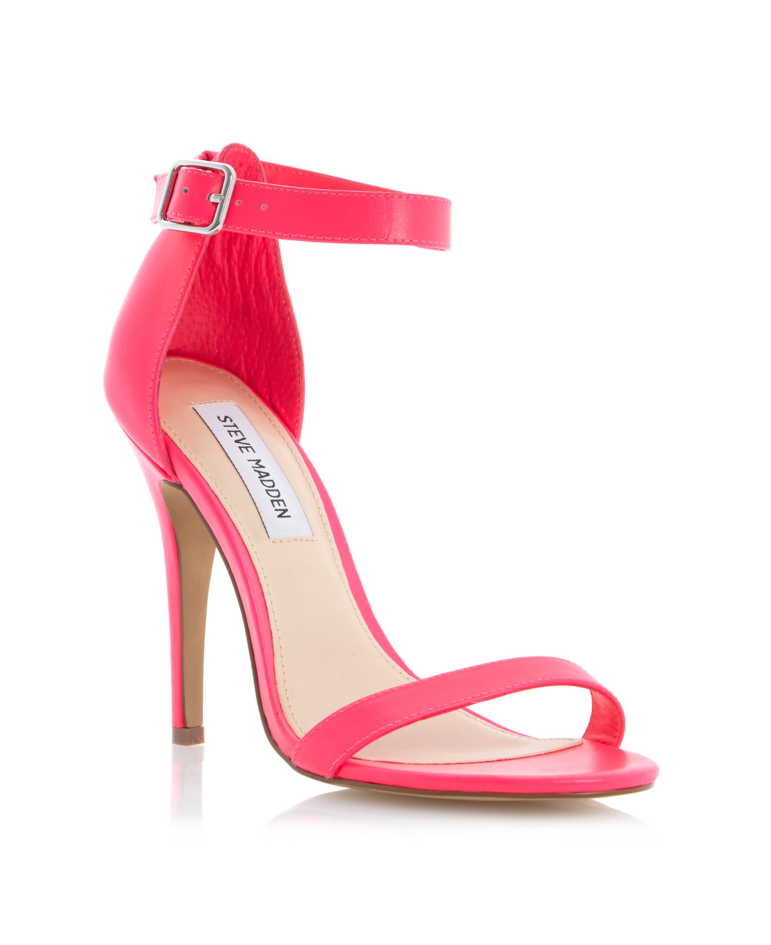 Steve Madden Realovepatent Single Sole Sandals in Pink | Lyst