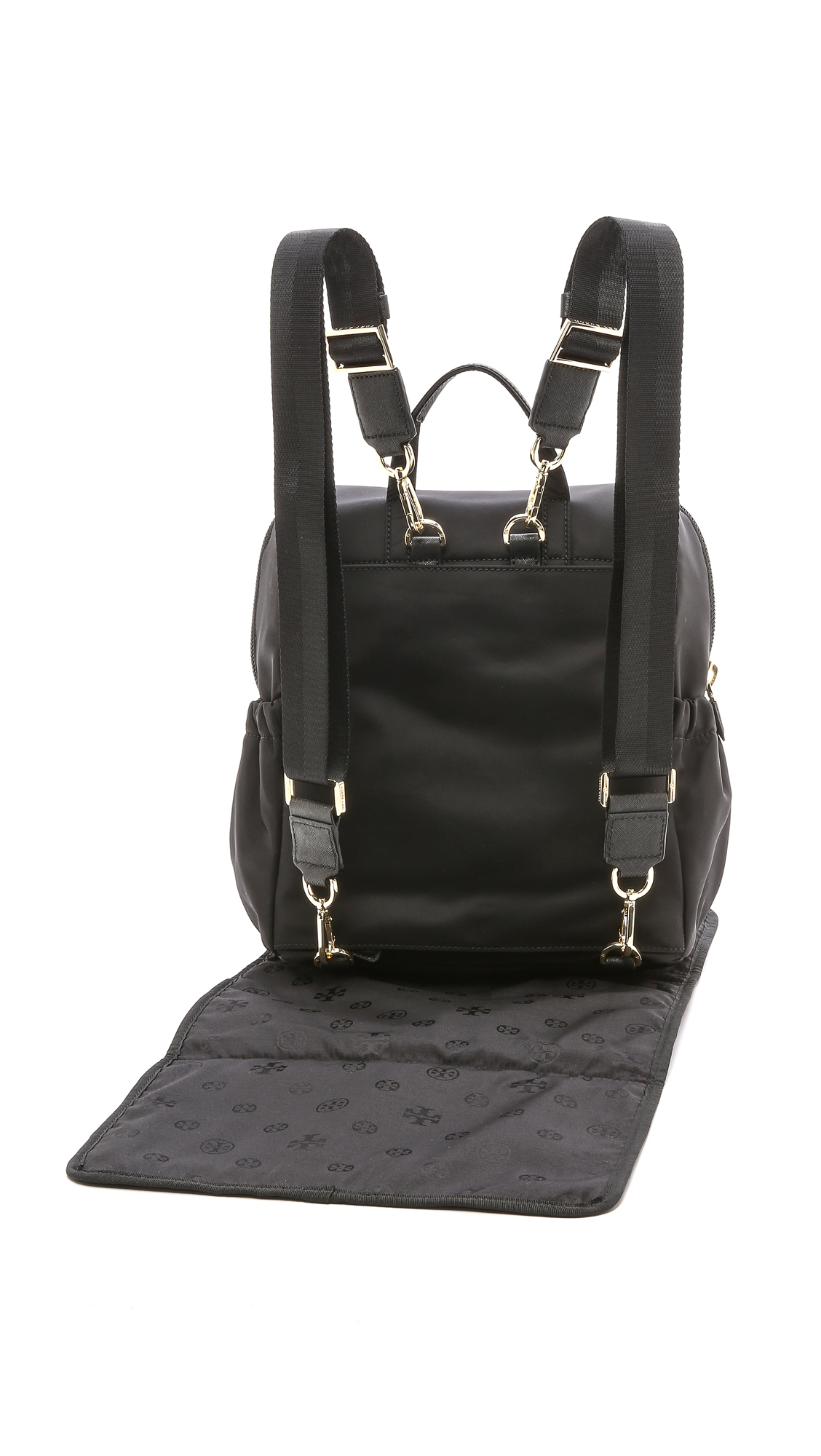 Tory burch Travel Nylon Baby Backpack Black in Black Lyst