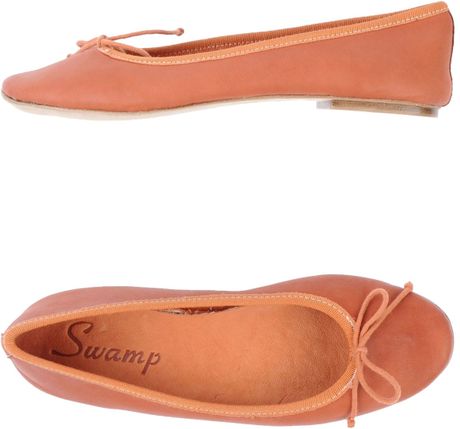 Swamp Ballet Flats in Orange | Lyst