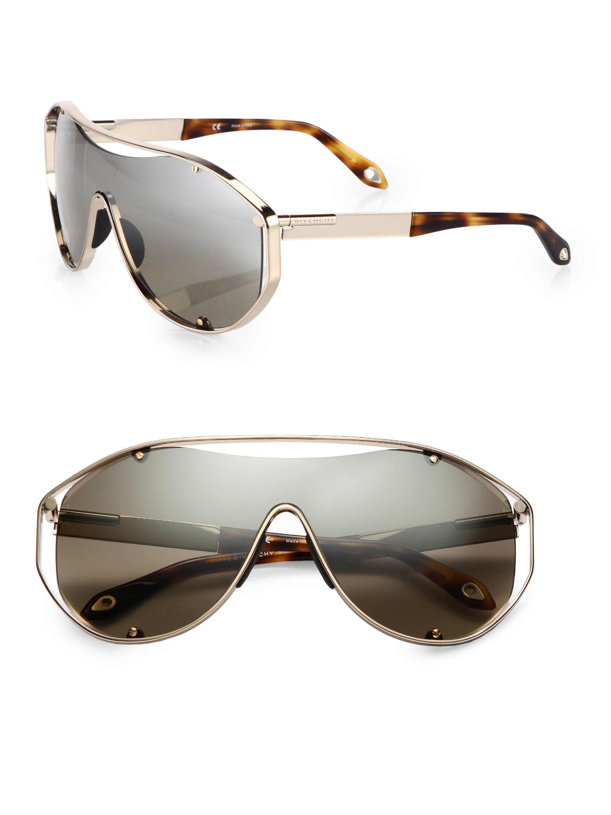 Givenchy Floating Shield Sunglasses in Metallic for Men Lyst