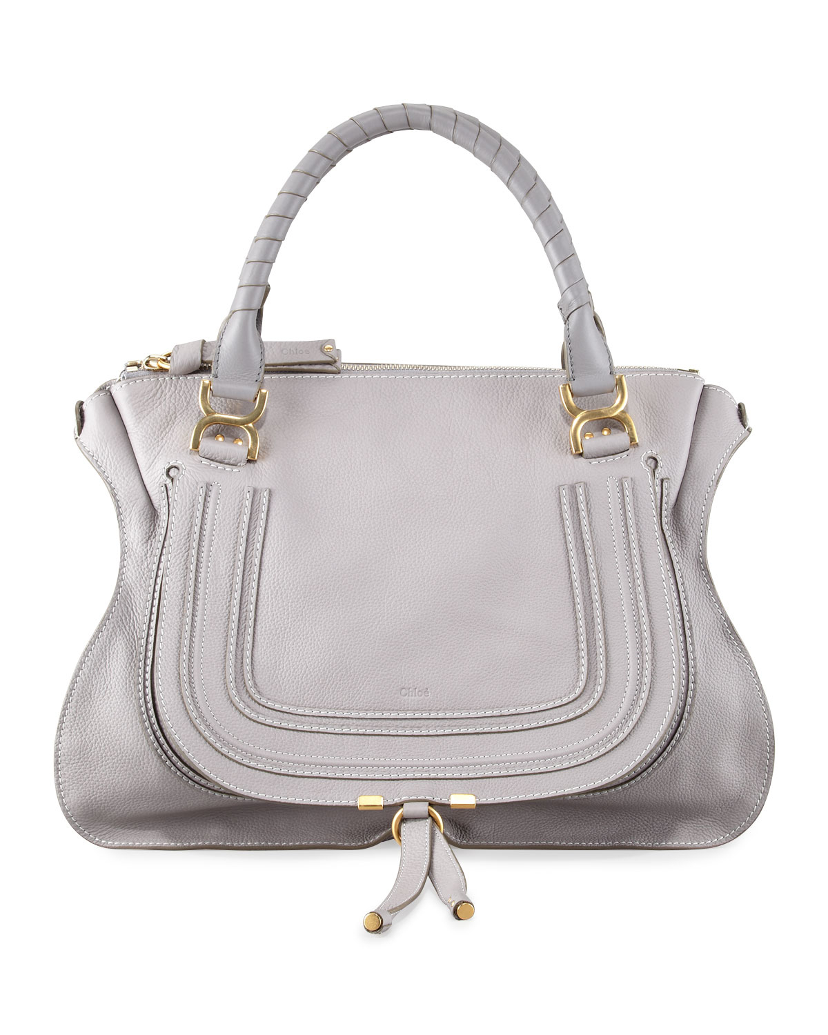 Chloé Marcie Large Shoulder Bag in Gray | Lyst