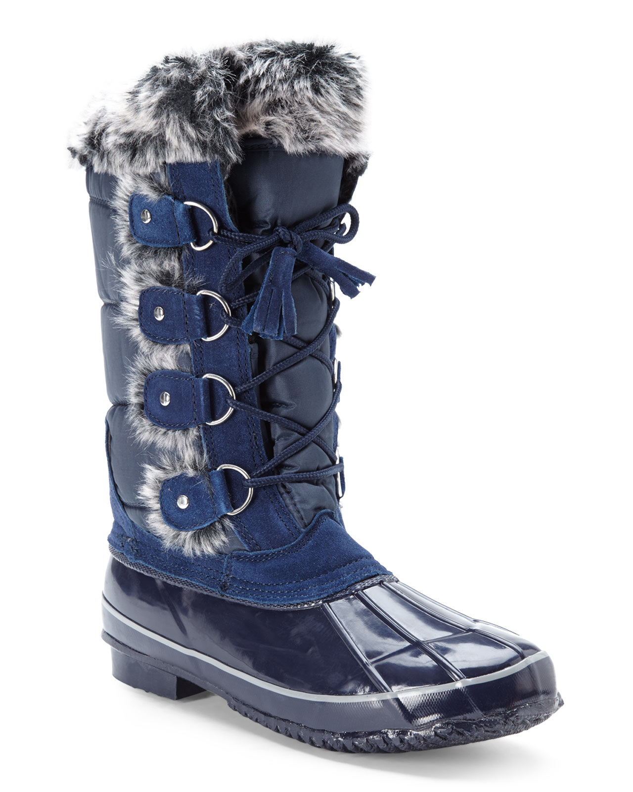 navy snow boots womens