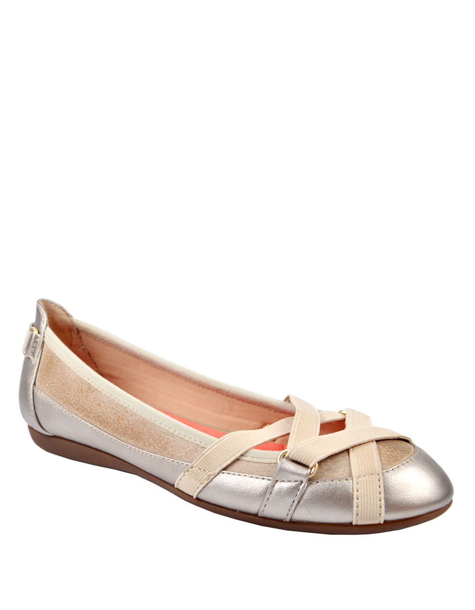 Adrienne Vittadini Muzi Strappy Flats in Brown - Lyst