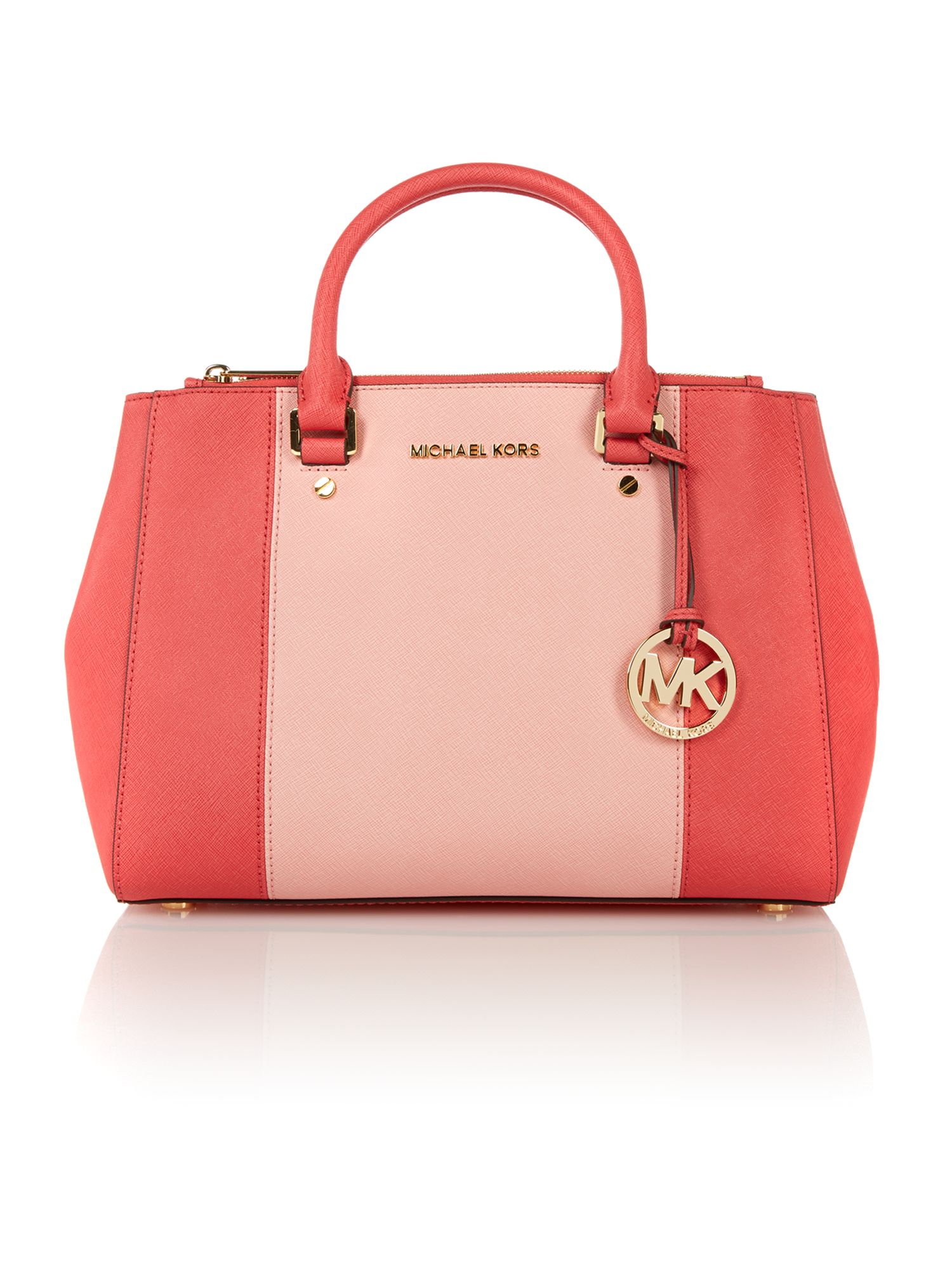 michael kors pink plaid purse