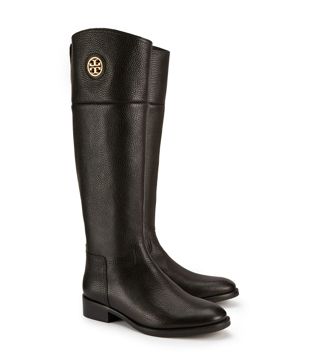 Lyst - Tory burch Junction Riding Boot, Extended Calf in Black